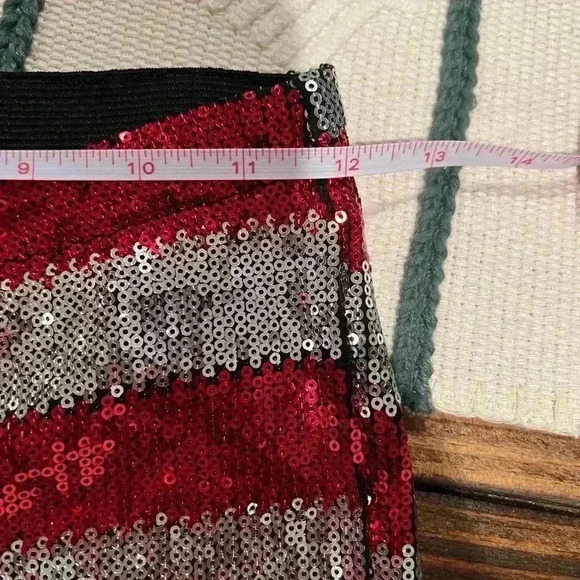 Bear Dance patriotic American flag sequin shorts, Fourth of July, size small - Picture 4 of 6